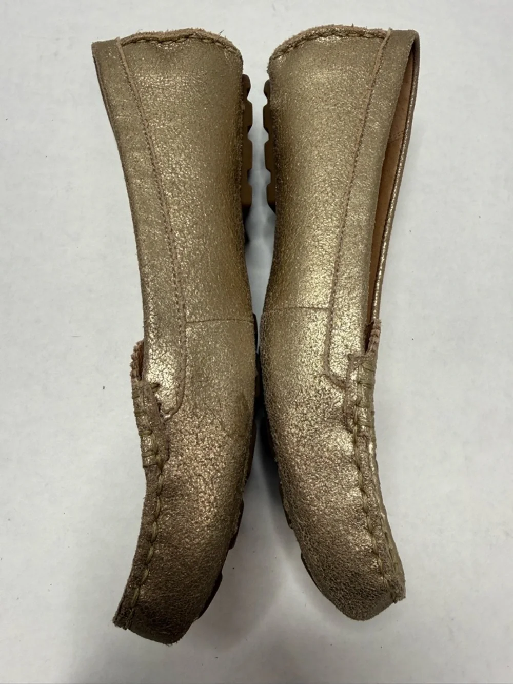UGG Clair Metallic Gold Loafers 8.5